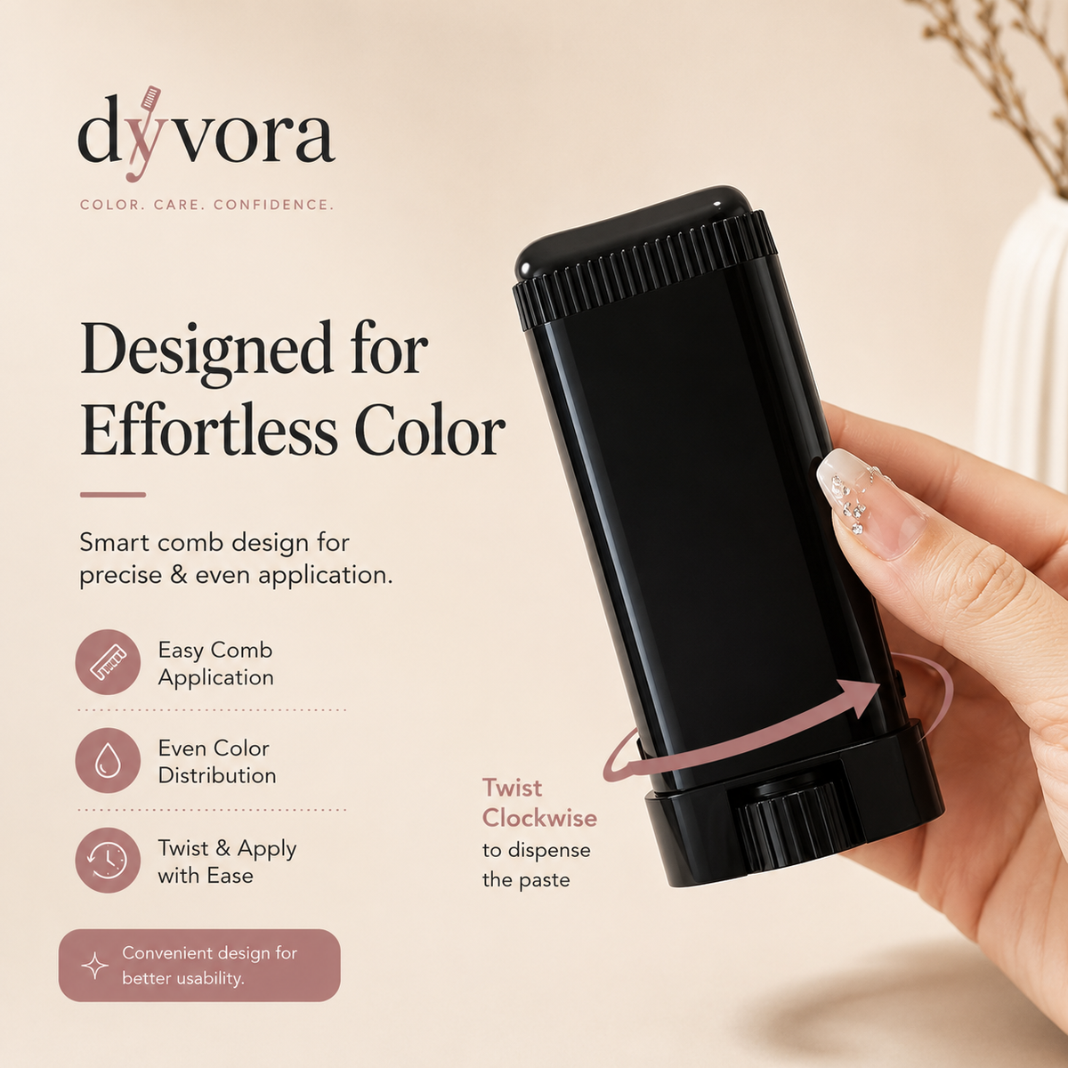ColorEase™ Hair Dye Applicator Comb